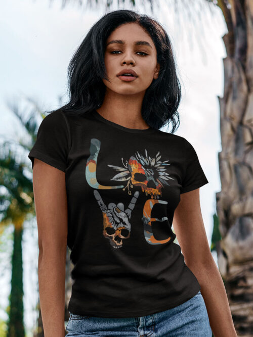 Дамска тениска Love Calavera