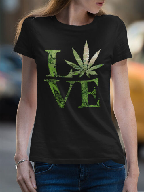 Дамска тениска Marihuana Love